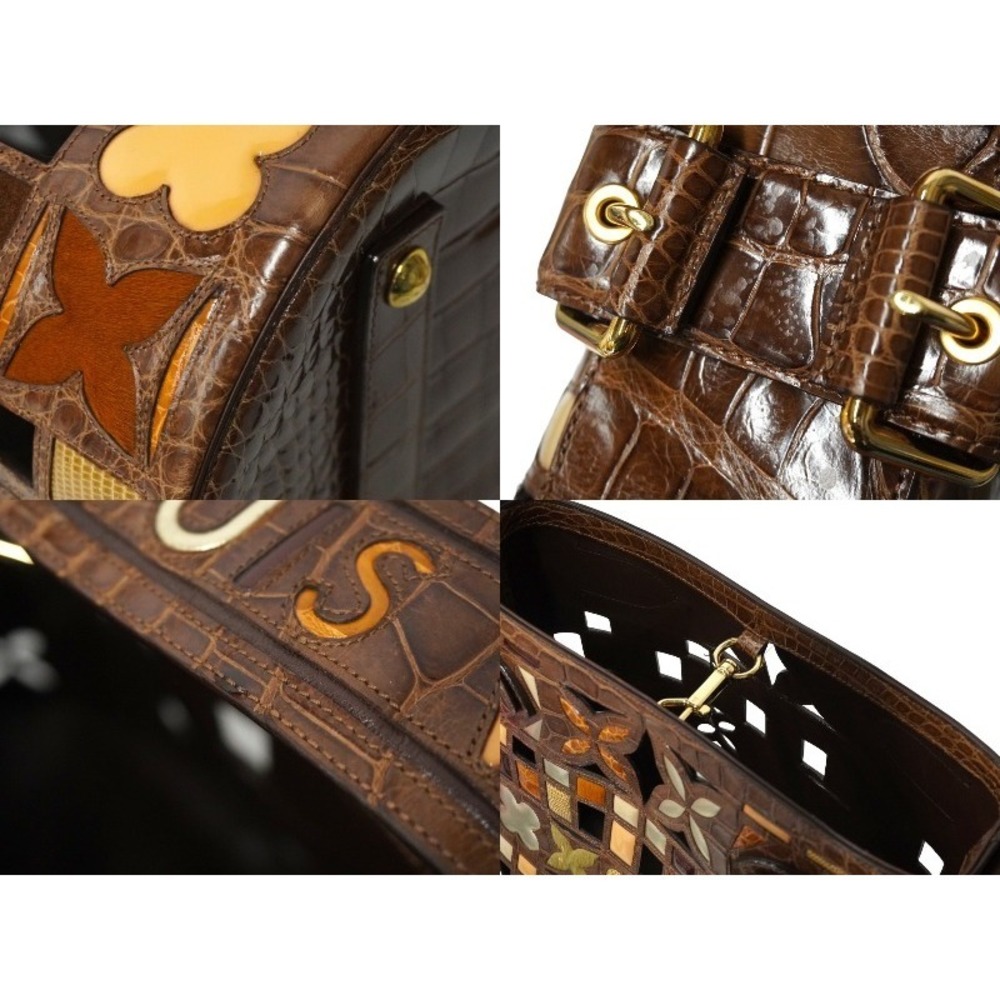 Louis Vuitton Bag Ordinaries Extra Shoulder Brown Croco - Picture 8 of 10